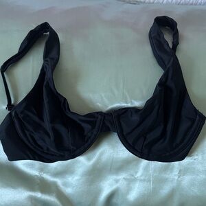 Aerie Elegant Black Underwire Bra Style Bikini Top | Small